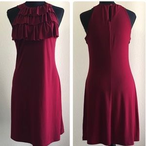 Ruffle front dress